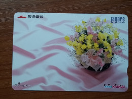 T-541 - JAPAN, Japon, Nipon, Carte Prepayee, Prepaid Card, Lagare Card KANSAI, FLOWER, FLEUR - Other & Unclassified