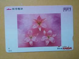 T-541 - JAPAN, Japon, Nipon, Carte Prepayee, Prepaid Card, Lagare Card KANSAI, FLOWER, FLEUR - Other & Unclassified