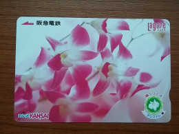 T-542 - JAPAN, Japon, Nipon, Carte Prepayee, Prepaid Card, Lagare Card KANSAI, FLOWER, FLEUR - Other & Unclassified