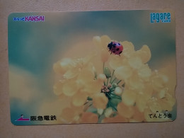 T-542 - JAPAN, Japon, Nipon, Carte Prepayee, Prepaid Card, Lagare Card KANSAI, FLOWER, FLEUR - Other & Unclassified