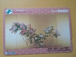 T-542 - JAPAN, Japon, Nipon, Carte Prepayee, Prepaid Card, Lagare Card KANSAI, FLOWER, FLEUR - Other & Unclassified