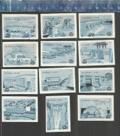 HYDROELECTRIC POWER STATIONS (DAM BARRAGE STUWDAM) Matchbox Labels Former Yugoslavia 1964 - Boites D'allumettes - Etiquettes