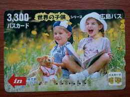 T-544 - JAPAN, Japon, Nipon, Carte Prepayee, Prepaid Card, BUS CARD, BEAR, OURS, CHILDREN, ENFANT - Other & Unclassified