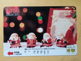 T-544 - JAPAN, Japon, Nipon, Carte Prepayee, Prepaid Card, BUS CARD, SANTA CLAUS - Other & Unclassified