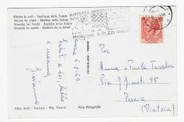 CHESS Italy 1957, Marostica-Venezia - Roller Chess Cancel On Postcard - Schach