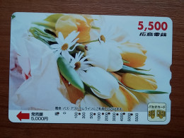 T-544 - JAPAN, Japon, Nipon, Carte Prepayee, Prepaid Card, BUS CARD, FLOWER, FLEUR - Other & Unclassified