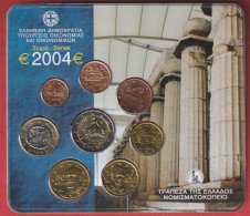 COFFRET EUROS GRECE 2004 NEUF FDC - 8 MONNAIES - Grecia