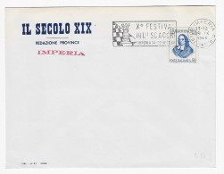 CHESS Italy 1968, Imperia - Chess Meter On Envelope - Schaken