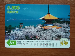 T-545 - JAPAN, Japon, Nipon, Carte Prepayee, Prepaid Card, BUS CARD,  - Sonstige & Ohne Zuordnung