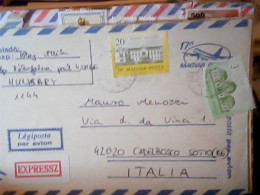 2 BUSTE UNGHERIA (HUNGERY )- MAGYAR 1990 Airmail  3 5 8 10 20 FT JR5043 - Brieven En Documenten