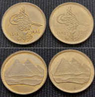 EGYPT -2 Qirsh 1404 (1984) KM 554.1(christian Date - Islamic Date) / 554.2(islamic Date - Christian Date) - UNC- V RARE - Egypte