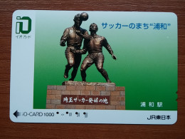 T-548 - JAPAN, Japon, Nipon, Carte Prepayee, Prepaid Card, CARD, FOOTBALL STATUE - Andere & Zonder Classificatie
