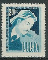 Poland Stamps MNH ZC 889: Violin Competition H.Wieniawski - Neufs