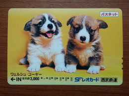 T-549 - JAPAN, Japon, Nipon, Carte Prepayee, Prepaid Card, CARD, DOG, CHIEN - Other & Unclassified