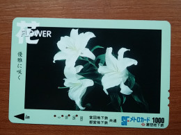 T-549 - JAPAN, Japon, Nipon, Carte Prepayee, Prepaid Card, CARD, FLOWER, FLEUR - Sonstige & Ohne Zuordnung