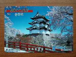 T-550 - JAPAN, Japon, Nipon, Carte Prepayee, Prepaid Card, CARD, BUILDING - Sonstige & Ohne Zuordnung