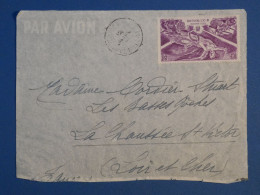 BP0 AOF    LETTRE  DEVANT 1955  PAR AVION   A  LA CHAUSSEE FRANCE   ++ AFFRANCH. INTERESSANT - Briefe U. Dokumente