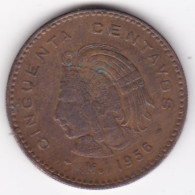 Mexique 50 Centavos 1956, En Bronze , KM# 450 - México