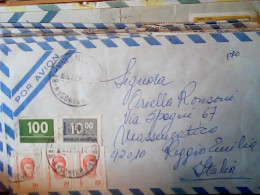 LOTTO BUSTE 23 Air Mail Cover Sent To ITALIA 1972/79 STAMP TIMBRE SELLO VARI  JR5046 - Poste Aérienne