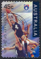 AUSTRALIA 1996 45c Multicoloured- 100th Ann Of AFL, Carlton Blues Self Adhesive FU - Oblitérés