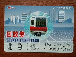 T-551 - JAPAN, Japon, Nipon, Carte Prepayee, Prepaid Card, CARD, RAILWAY, TRAIN, CHEMIN DE FER - Autres & Non Classés