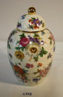 C313 Ancien Vase - Boch Keramis - Belgium - Décor Floral - Collection - Fretel Doré - Boch (BEL)