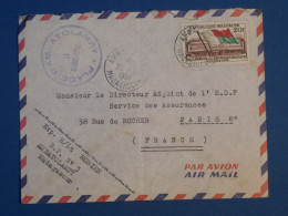 BP0 MADAGASCAR BELLE    LETTRE   1955  AMBATOLAMPY    A   PARIS  FRANCE   ++ AFFRANCH. INTERESSANT - Covers & Documents