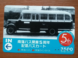 T-553 - JAPAN, Japon, Nipon, Carte Prepayee, Prepaid Card, Bus, Autobus - Sonstige & Ohne Zuordnung