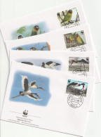 Zambia 1996, FDC, WWF, Birds - Zambia (1965-...)