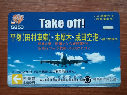 T-554 - JAPAN, Japon, Nipon, Carte Prepayee, Prepaid Card, CARD, Avion, Plane, Avio - Autres & Non Classés