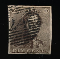 BELGIQUE   EPAULETTEN  10 C     MARGE   VOIR  2 SCANS - 1849 Epaulettes