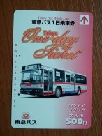 T-554 - JAPAN, Japon, Nipon, Carte Prepayee, Prepaid Card, CARD, Bus, Autobus - Altri & Non Classificati