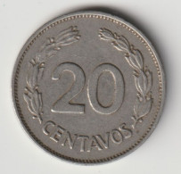 ECUADOR 1966: 20 Centavos, KM 77.1c - Ecuador