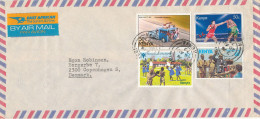 Kenya Air Mail Cover Sent To Denmark 28-8-1979 Topic Stamps - Kenia (1963-...)