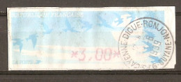 France - Guyane 1999 - Vignette ATM Type Oiseaux De Joubert - Cayenne - Digue-Ronjon - 1990 « Oiseaux De Jubert »