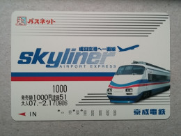 T-560 - JAPAN, Japon, Nipon, Carte Prepayee, Prepaid Card, Chemin De Fer, Railway, Train - Eisenbahnen