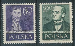 Poland Stamps MNH ZC 931-32: S.Wyspianski S.Moniuszko - Neufs