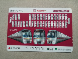 T-558 - JAPAN, Japon, Nipon, Carte Prepayee, Prepaid Card, Chemin De Fer, Railway, Train - Eisenbahnen