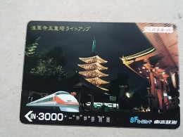 T-558 - JAPAN, Japon, Nipon, Carte Prepayee, Prepaid Card, Chemin De Fer, Railway, Train - Eisenbahnen