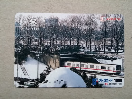 T-558 - JAPAN, Japon, Nipon, Carte Prepayee, Prepaid Card, Chemin De Fer, Railway, Train - Eisenbahnen