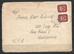 HONGRIE. Timbres De 1946 Sur Enveloppe Ayant Circulé. Armoiries. - Enveloppes