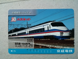 T-559 - JAPAN, Japon, Nipon, Carte Prepayee, Prepaid Card, Chemin De Fer, Railway, Train - Eisenbahnen