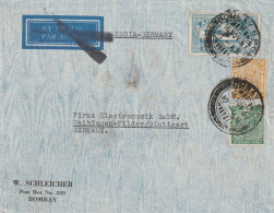 Inde Lettre Bombay Pour L'Allemagne 1937 - 1936-47 King George VI