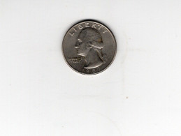 USA - Pièce 1/4 Dollar Washington Quarter  1987P TTB/VF  KM.164a - 1932-1998: Washington