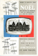 Programme Arbre De Noel Hotel De Ville De Paris 1958,avec Jean Nohain - Programs