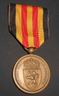 Ancienne Médaille Belgique 1870 71 Commémorative Du Service Combattant Guerre Franco Prussienne - België