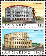 San Marino 1171/72 - View Of Roma ( Colosseum ) 1985 - MNH - Monumenti