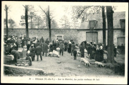 22 DINAN - SUR LE MARCHE LES PETITS COCHONS DE LAIT - Dinan