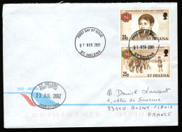 ST HELENA - Lettre Pour La France 2001 - Saint Helena Island