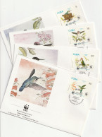 Cuba 1992, FDC, WWF, Birds, Bee Hummingbird - FDC